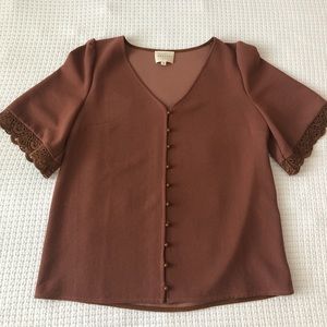 Beautiful brown Sezane blouse ♥️